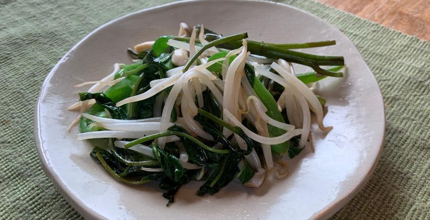 chinese water spinach stir fry