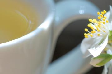 Jasmine flower and tea